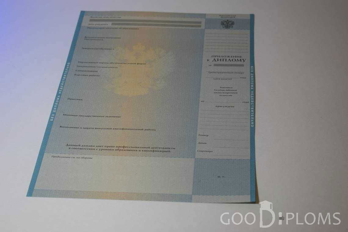 Приложение к Диплому о Высшем Образовании - Львов
