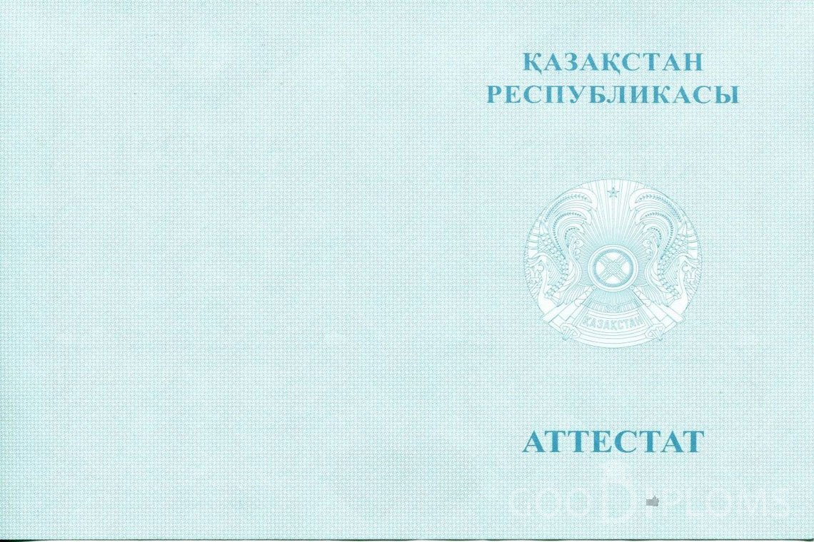 Казахский аттестат за 11 класс - Обратная сторона- Львов